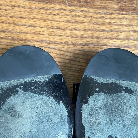 Lanvin Black Patent Leather Ballet Flats with Bow Accents, EU 40 - Picture 6 of 16